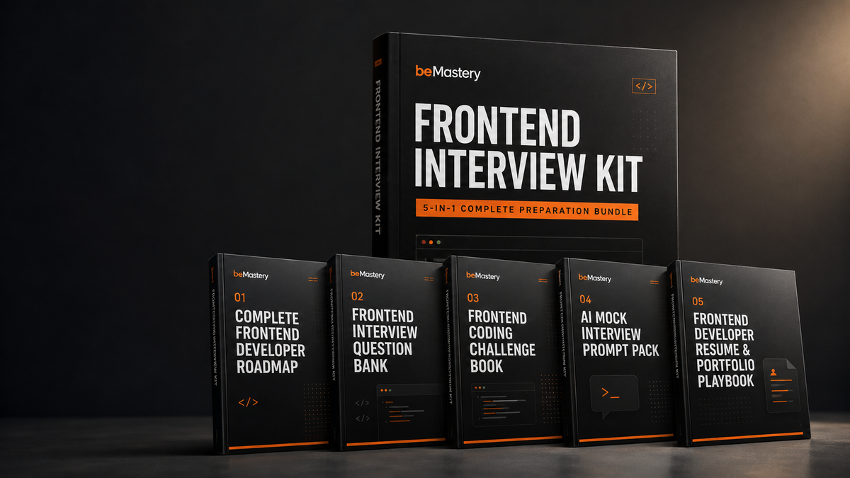 Frontend Interview Kit — 5-in-1 Complete Interview Preparation Bundle